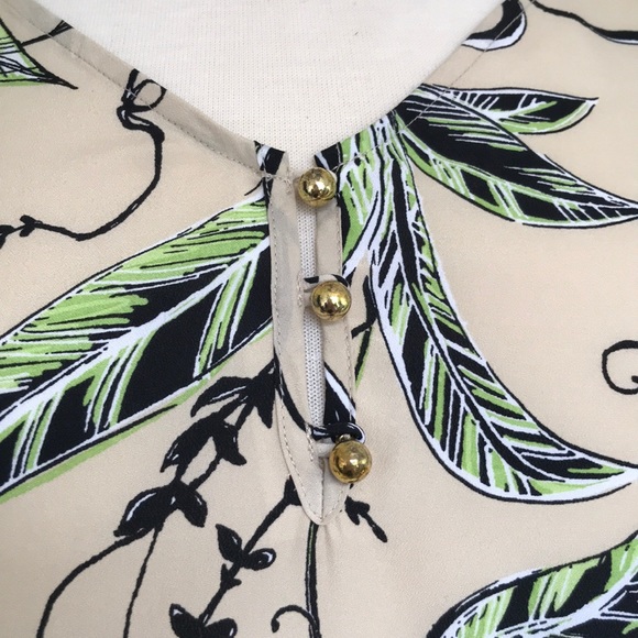 Chico’s Women’s Printed Blouse 3/4 Sleeve - Picture 2 of 5